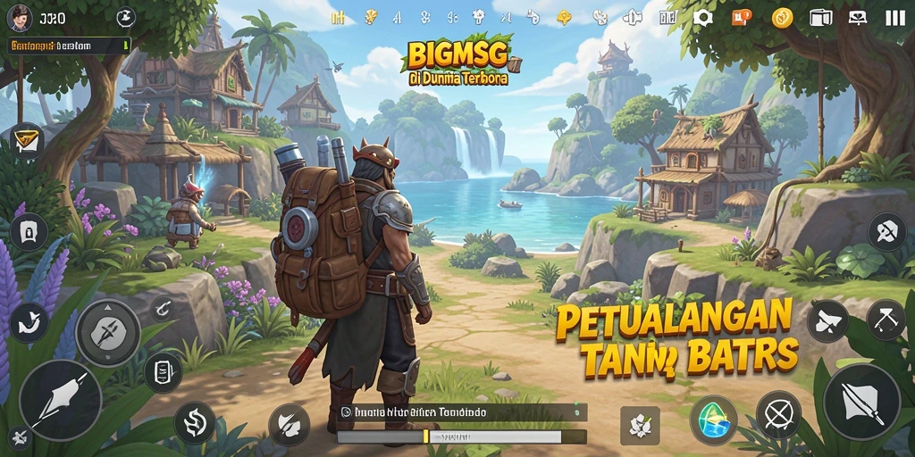 Tampilan epik dari petualangan di dunia terbuka BIGMSG.
