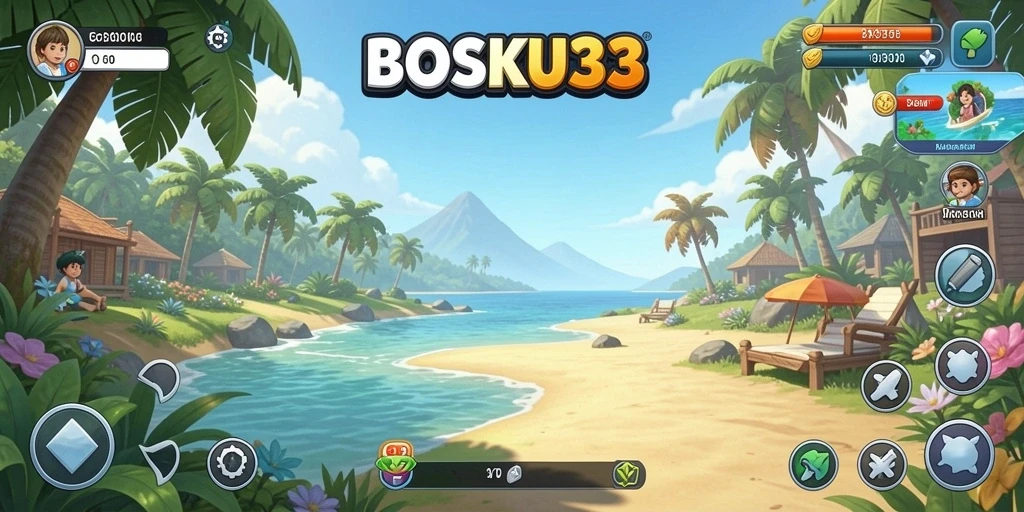 Tampilan gameplay <strong>BOSKU33</strong> yang seru dan penuh warna.