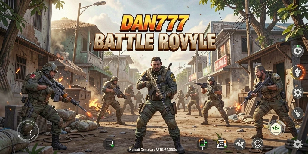 Tampilan aksi mendebarkan di arena Battle Royale.