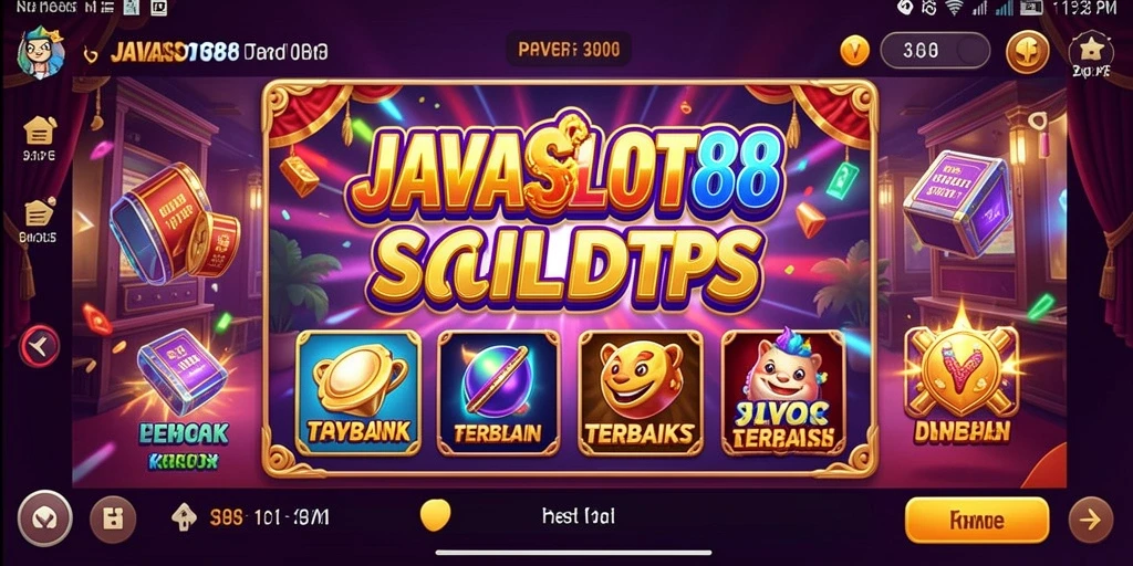 Tampilan gameplay seru JAVASLOT88 dengan berbagai tema slot yang menarik.