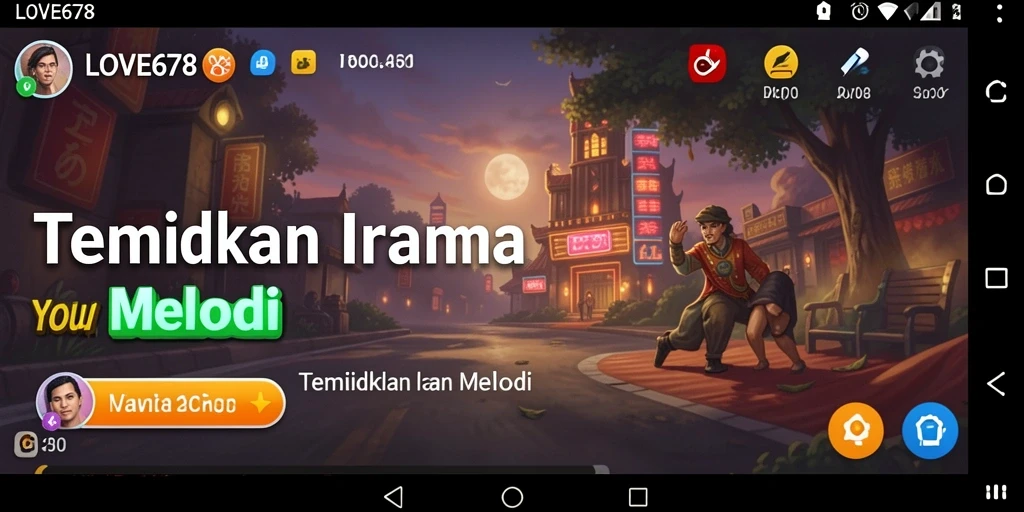 Screenshot utama LOVE678 menampilkan gameplay yang seru dan interaktif.