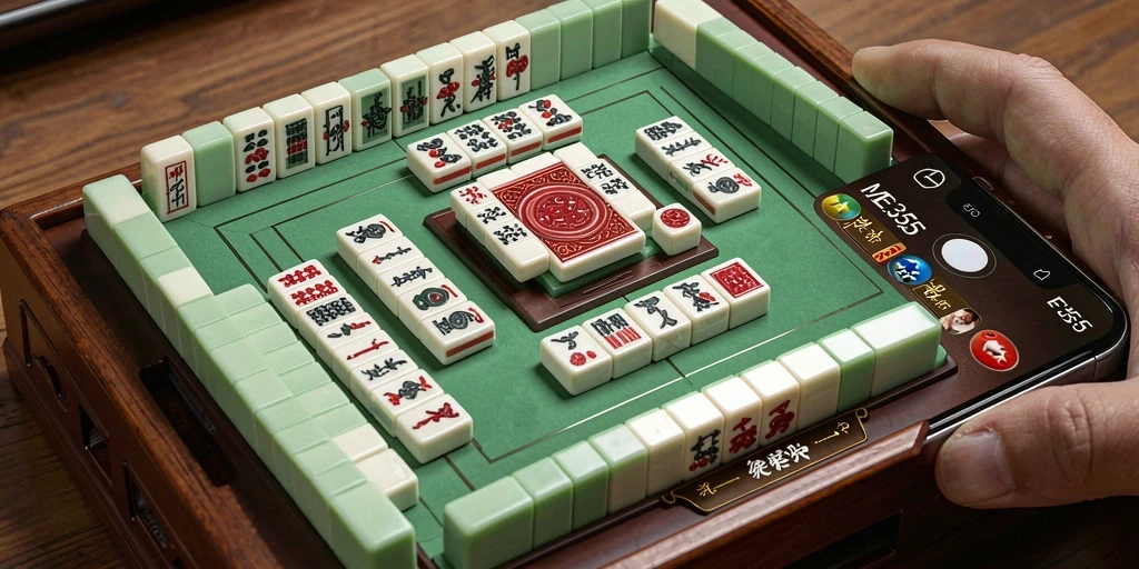 Screenshot utama ME355 menampilkan gameplay Mahjong yang seru dan menghibur.