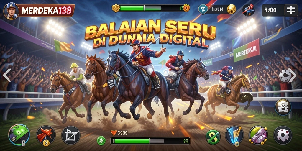 Tangkapan layar menampilkan balapan cepat di MERDEKA138.