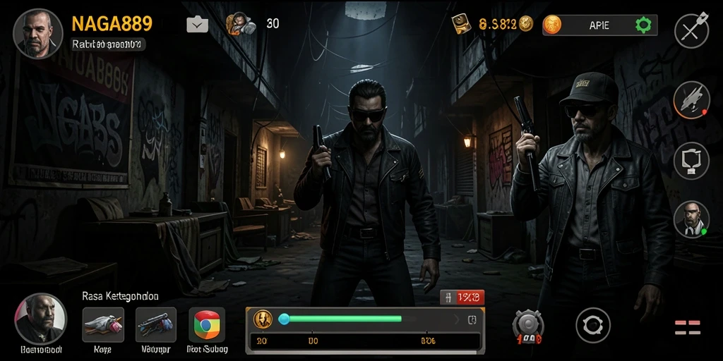 Gameplay menakutkan dengan suasana yang mencekam di NAGA889.