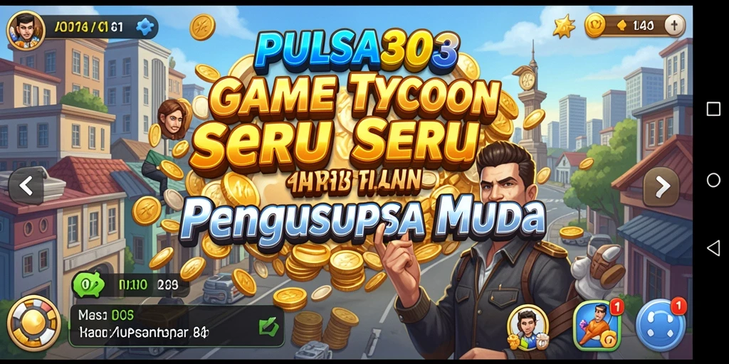 Tangkapan layar utama PULSA303 menampilkan antarmuka menarik dari permainan Tycoon.