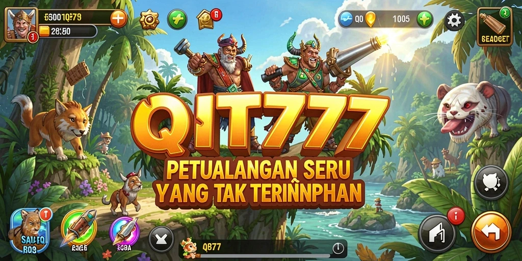 Tangkapan layar menampilkan aksi gameplay QT777 yang mendebarkan.